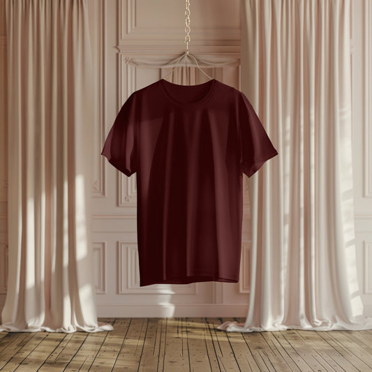 Maroon-White-Black Oversized Combo