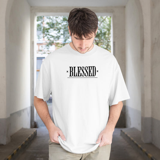 Blessed White Oversized Tshirt